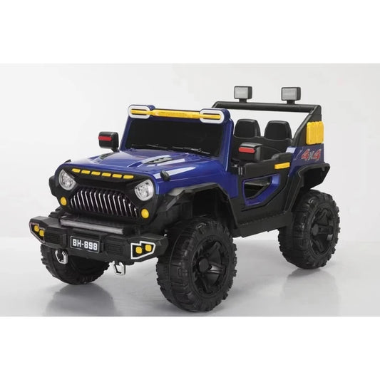 Mașinuță electrică 24V pentru copii, cu două locuri – camion electric pentru micuți, alimentat cu baterie, cu telecomandă, afișaj pentru baterie, mâner, portbagaj, lumini LED și muzică