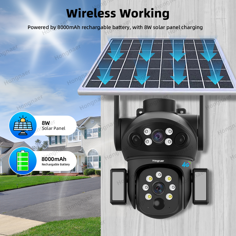 Cameră de supraveghere solară wireless 5G