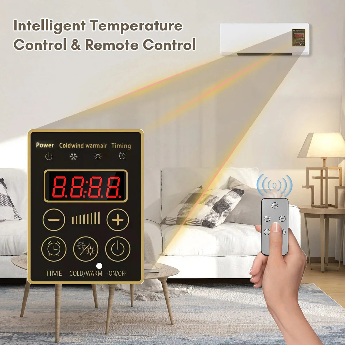 Aer conditionat Portabil Racire/Incazlire, 1500w, 2in1 Montabila pe perete sau Birou