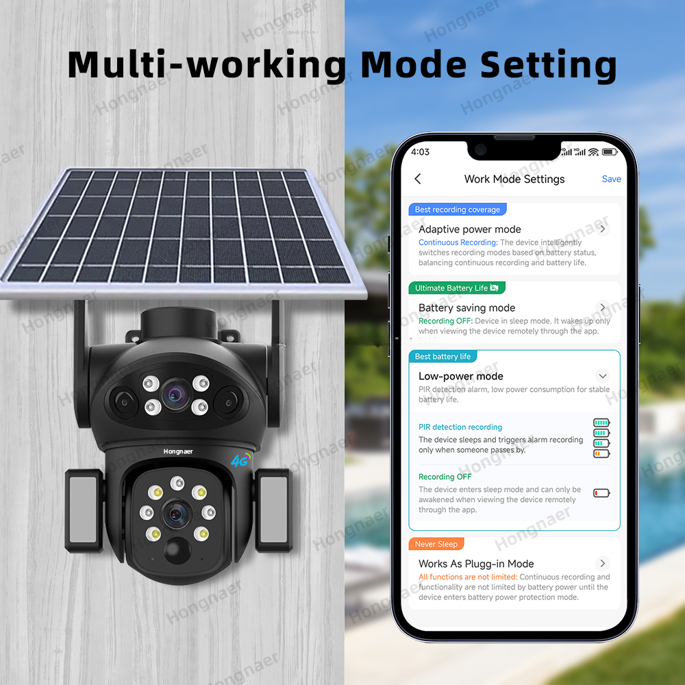 Cameră de supraveghere solară wireless 5G