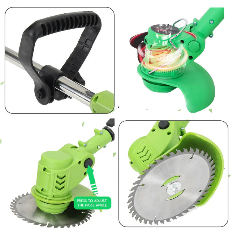 Motocoasa-electrica 48, 6000mah, 18000 rpm cu 2-acumulatori