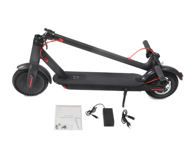 Trotineta electrica , Putere Motor 250W, Display LCD, Aplicatie, Autonomie 18-24 km, Viteza maxima 25-30 km/h, Negru cu Gri