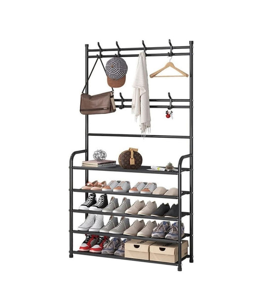 Cuier cu Pantofar Metalic Asos – 5 Rafturi