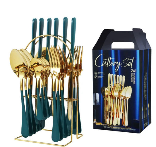 Set tacamuri 24 piese din inox