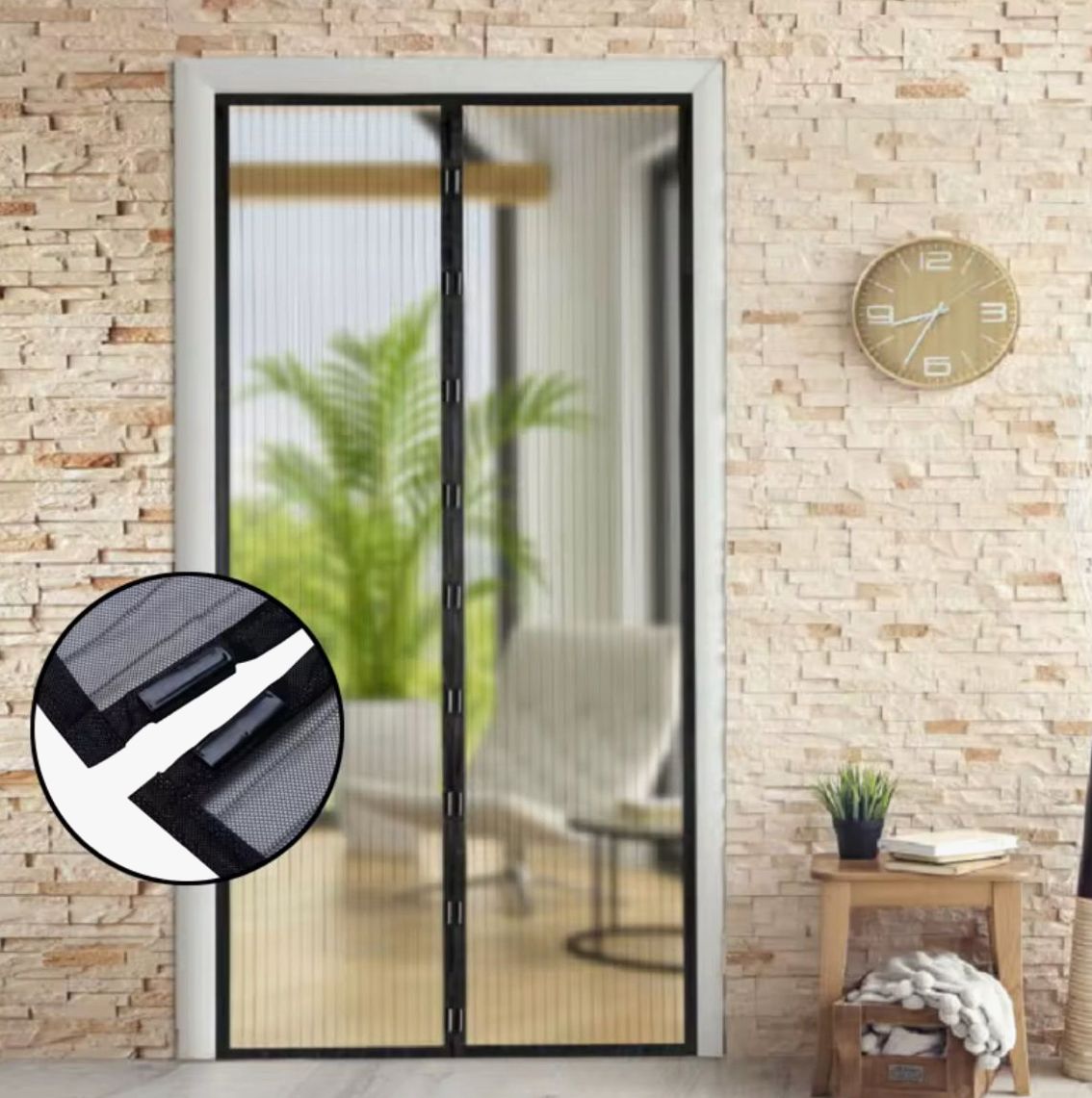 1+1 GRATIS Plasă de Țânțari cu Închidere Magnetică pentru Uși  – Protecție Eficientă și Ventilație Naturală