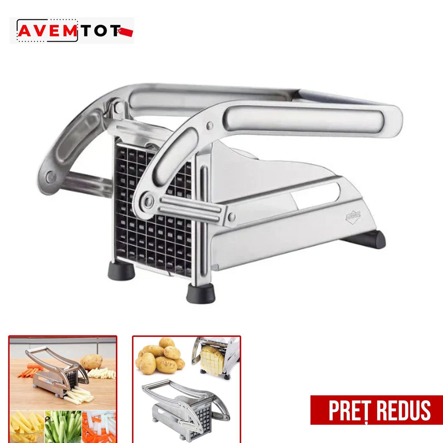 Feliator de cartofi pai cu Doua cutite interschimbabile din INOX