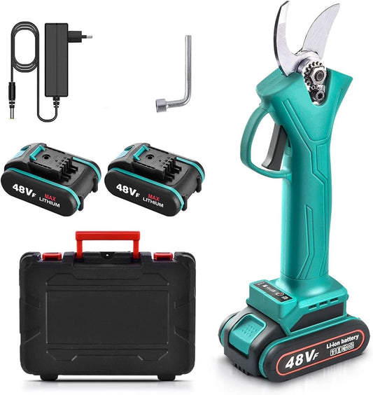 Foarfeca Electrica cu 2 Acumulatori 24V, pentru vie, pomi si crengi, 2 Trepte de Taiere