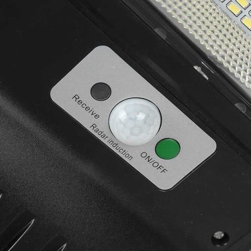 Lampă Stradală Solară 5 Module cu LED 1200W, Senzor de Mișcare și Telecomanda