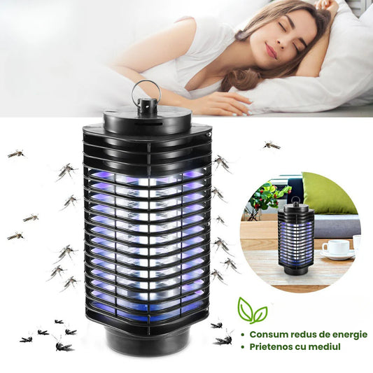 PACHET 1+1 GRATIS Lampa UV anti insecte cu radiatie 360° pentru interior sau exterior