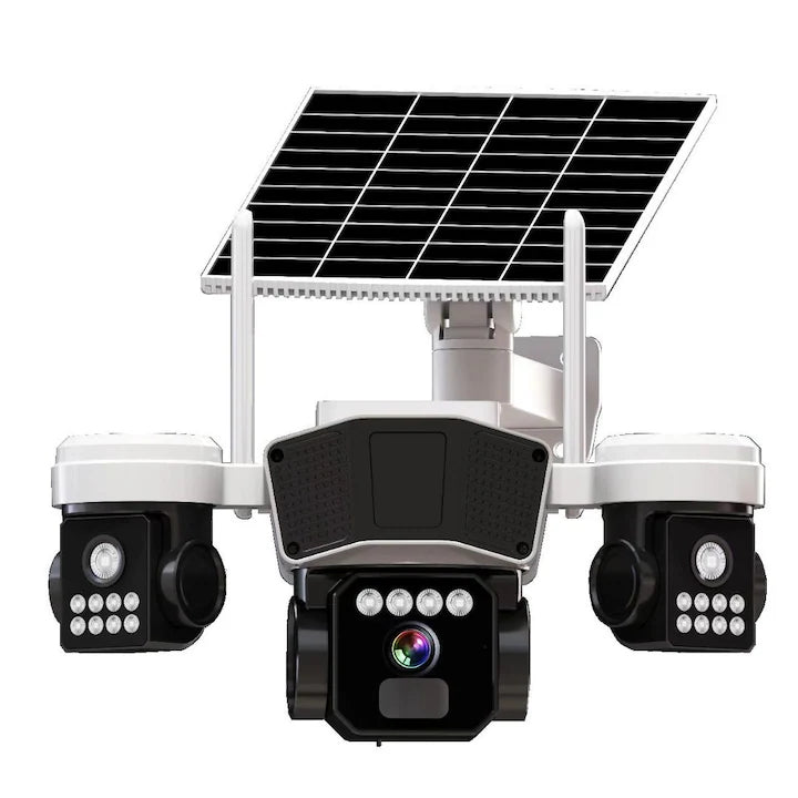 Camera de supraveghere  3in1 cu panou solar, conexiune SIM 4G, 9MP EXTRATERESTRU