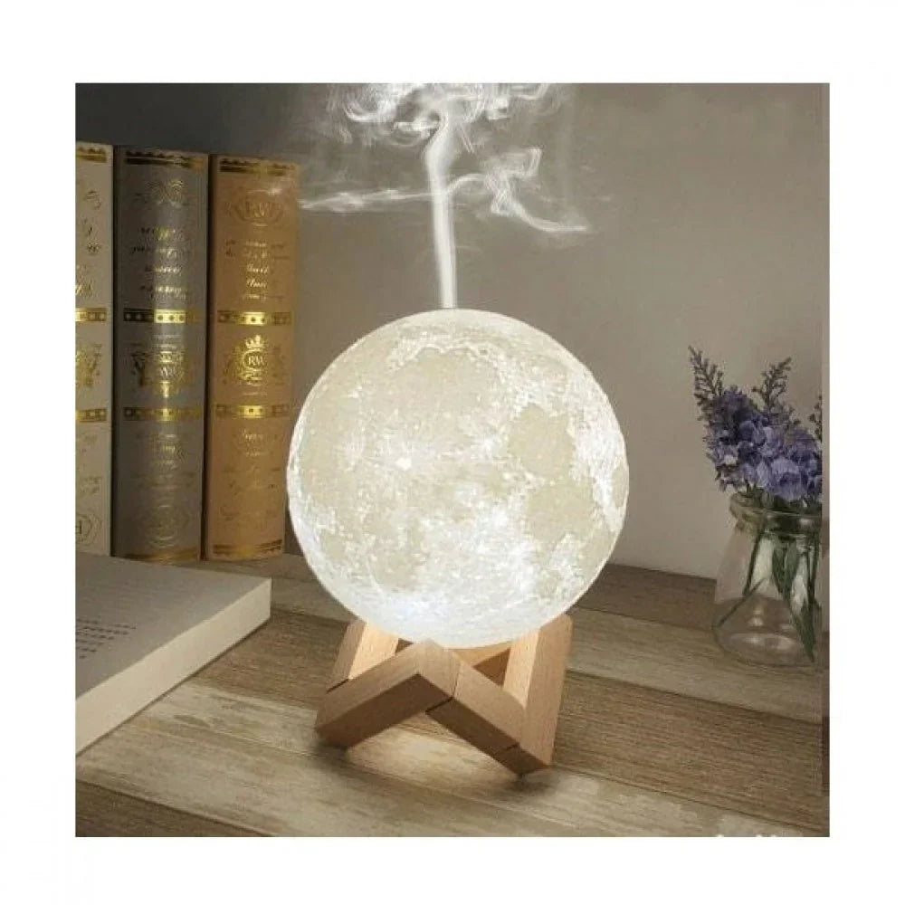 Lampa de veghe in forma de luna cu umidificator 3D