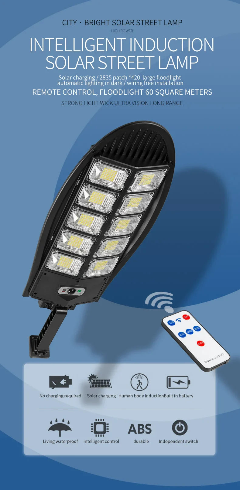 LAMPA SOLARA STRADALA 2800W - oval