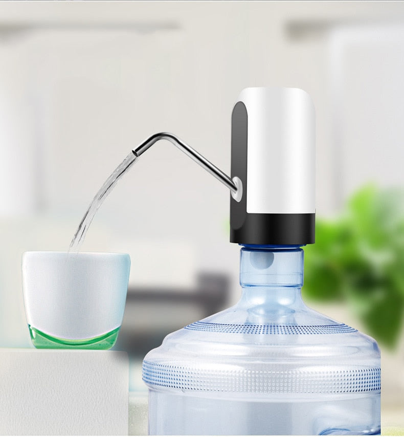 Pompa Electrica pentru Bidoane de Apa cu Acumulator USB Reincarcabil - Dozare Automata 600ml