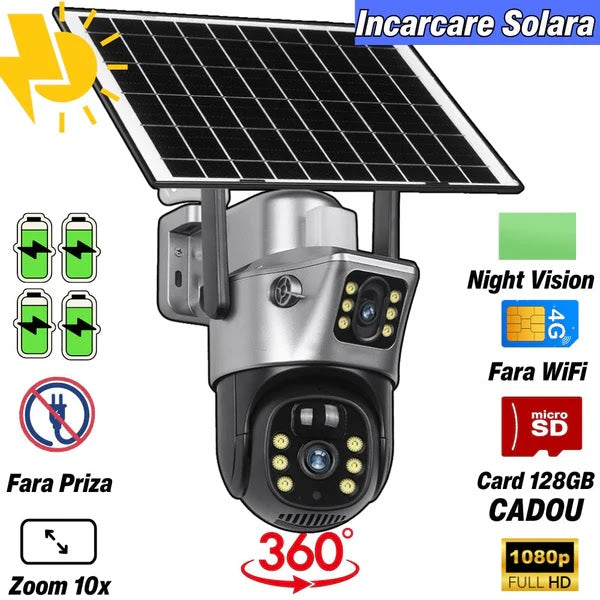 CAMERA LENSO DUBLA 4G+CARD 128GB