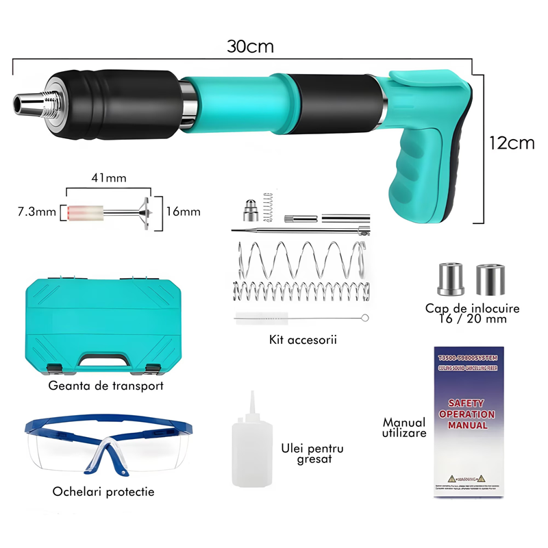 Pistol manual pentru fixarea cuielor + CUIE CADOU