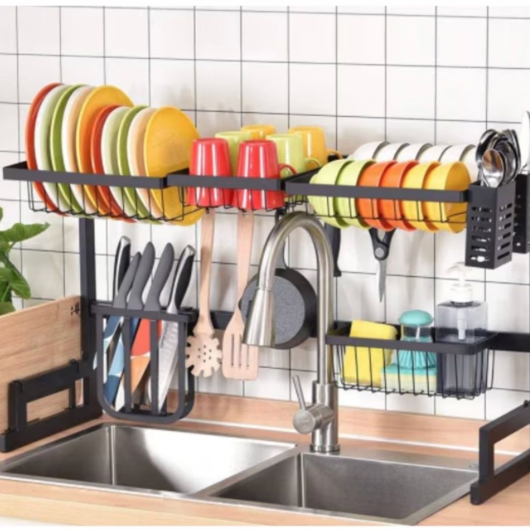 Organizator chiuveta pentru uscat vasele, otel inoxidabil