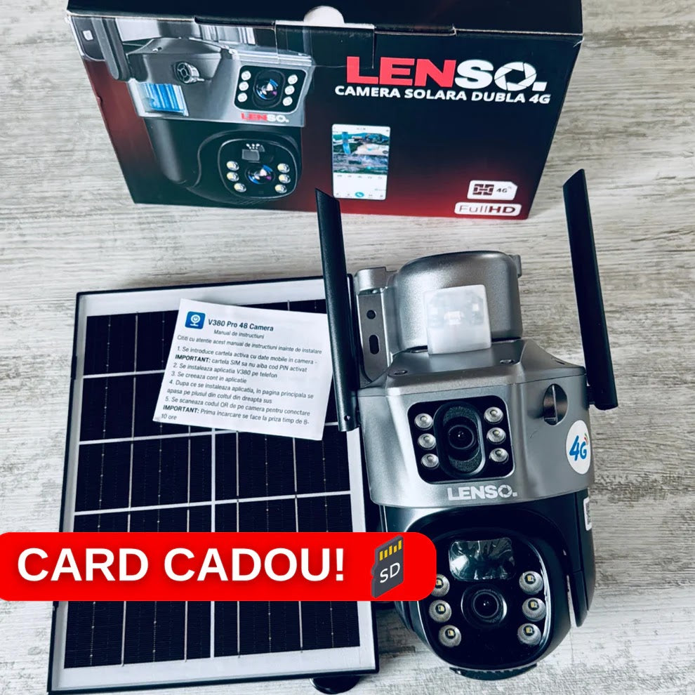 CAMERA LENSO DUBLA CU CARD