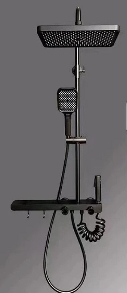 Set de Dus Lux Black - Cu Afisaj Digital si Functie Termostatica Rotire 360