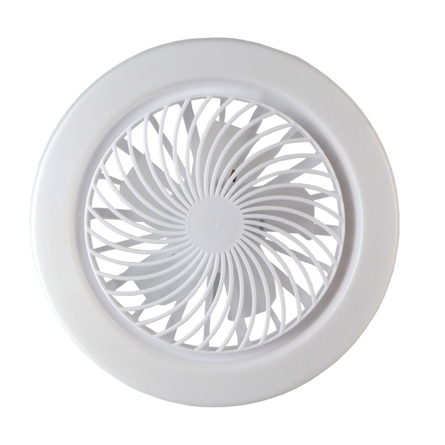 Ventilator Plafon LED cu Telecomanda 30W, fasung E27, 2in1 Iluminare + Racire, Design Modern Ultra-Silentios, 3 Trepte Viteza