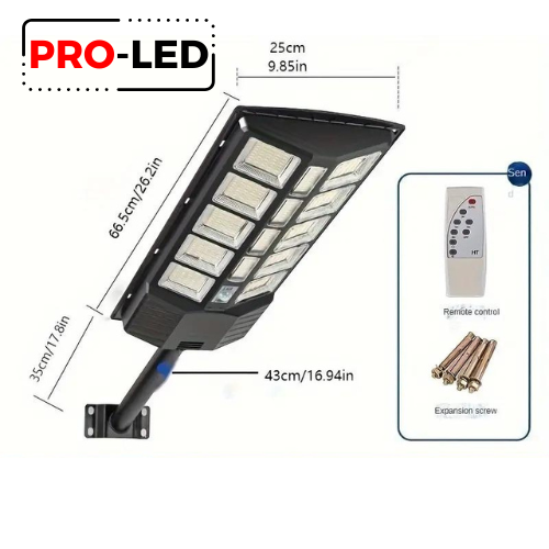 SET 2X LAMPA STRADALA PRO-LED, CU INCARCARE SOLARA