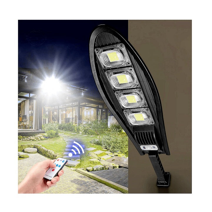 PACHET 2 X Lampa Solara STRADALA, 1200W, 4 LED-Uri, Negru