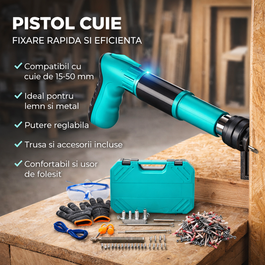 Pistol manual pentru fixarea cuielor + CUIE CADOU
