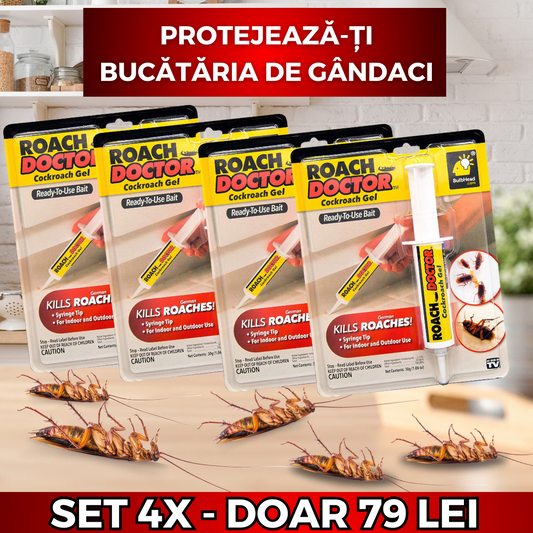 Set 4 x Insecticid tip seringa, solutie antigandaci