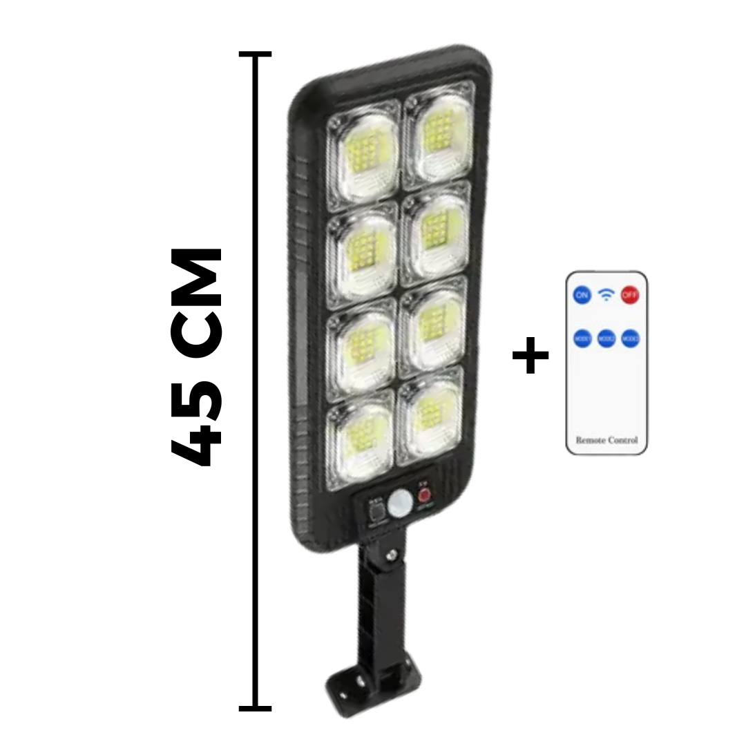 AZI LA OFERTA!! SET 3x Lampa stradala 200 LED 3 MODURI DE FUNCTIONARE, TELECOMANDA INCLUSA