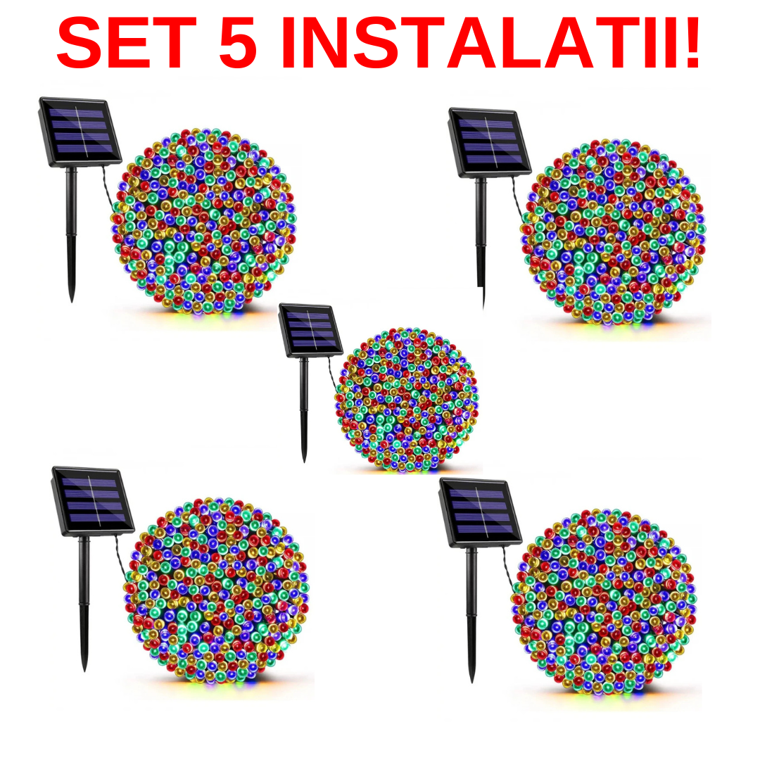 SET 5 INSTALATII DE 100 LED-URI!