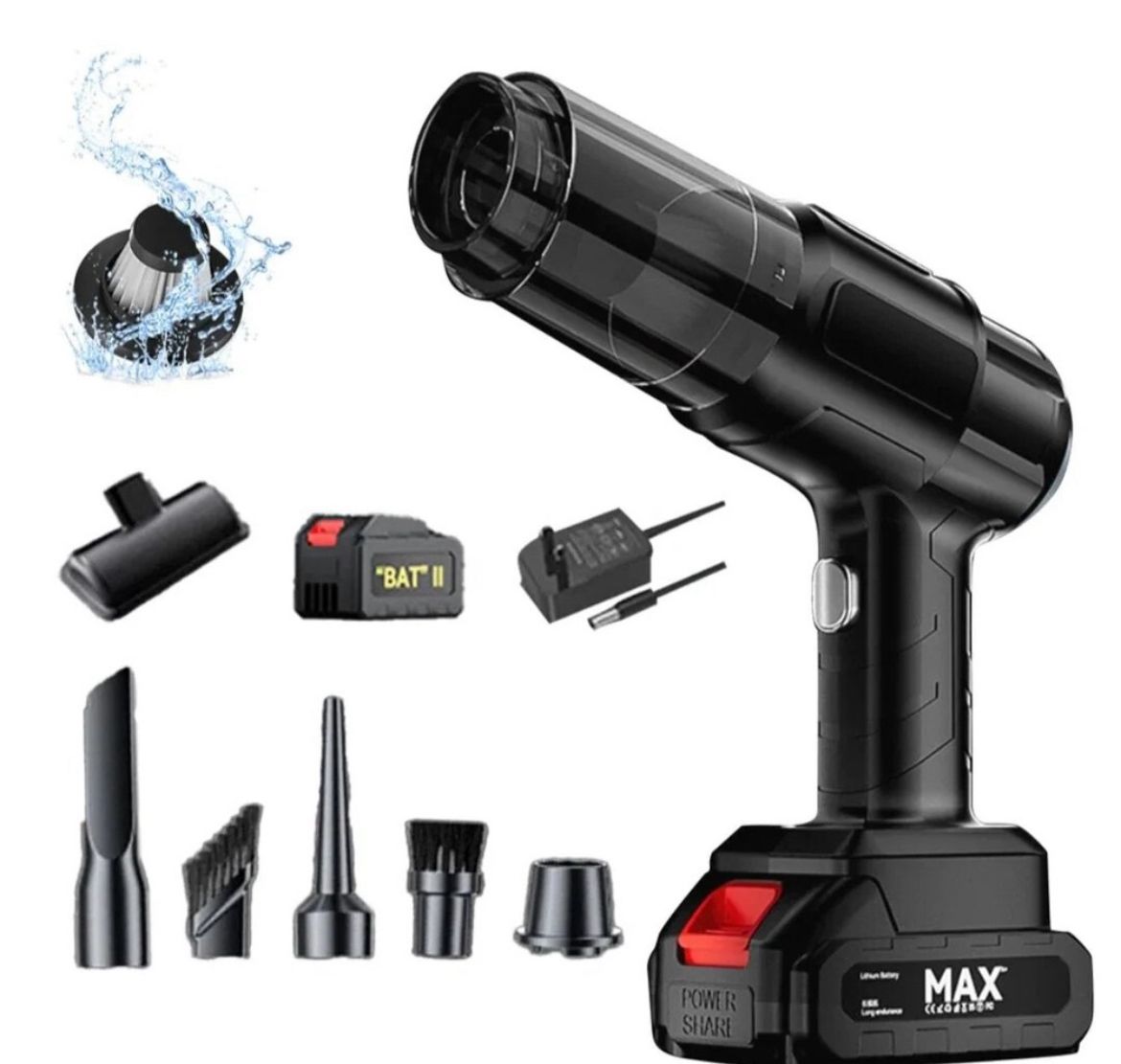 Aspirator și Suflantă de Aer Portabilă 6-în-1