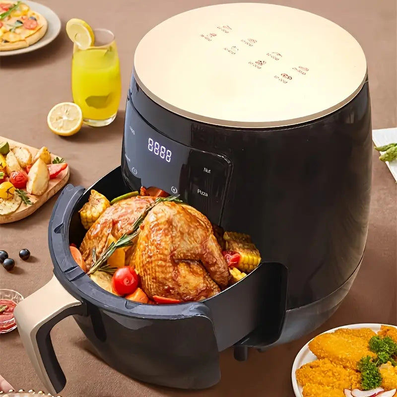 Friteuza cu aer cald AirFryer 2400W, capacitate 6L si afisaj digital