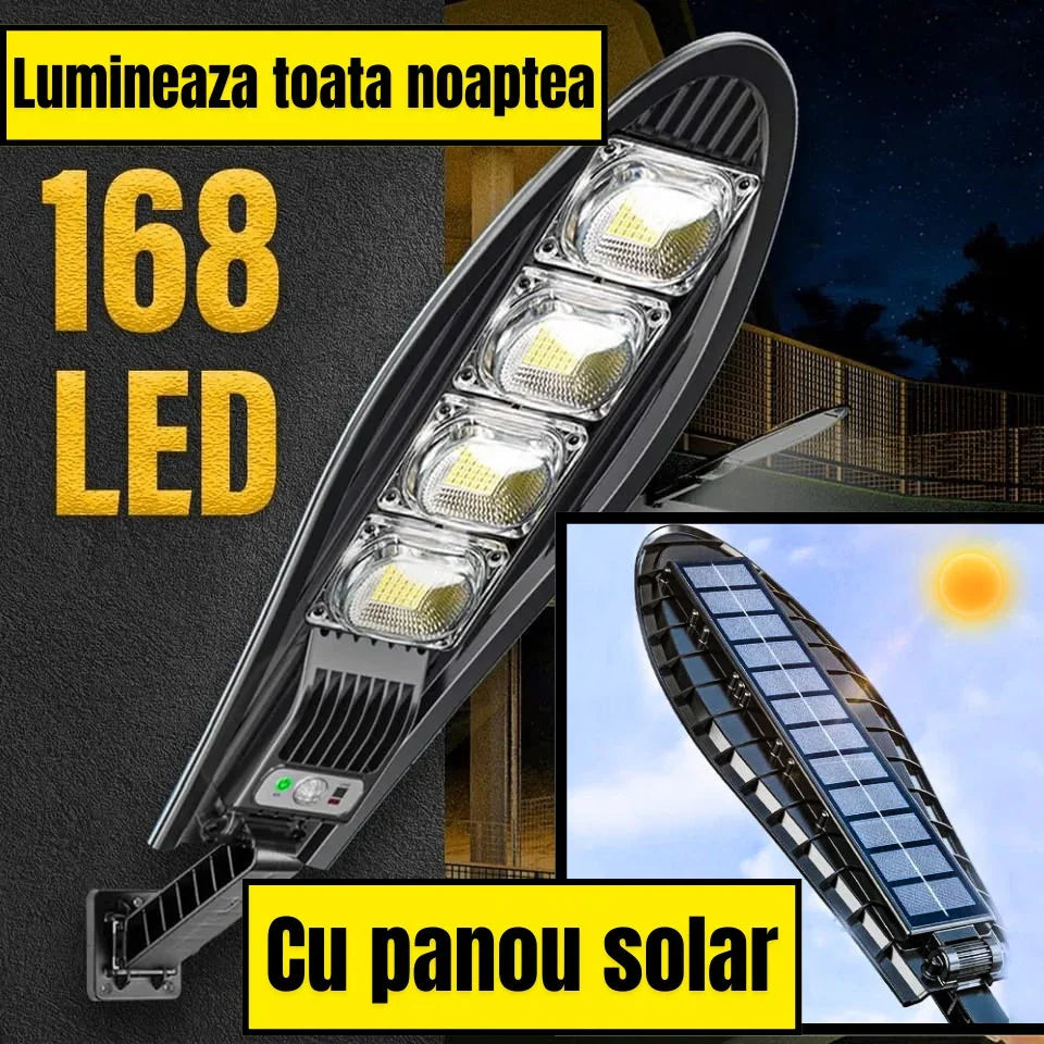 Lampa Stradala 1200W, Incarcare Solara, 65 CM