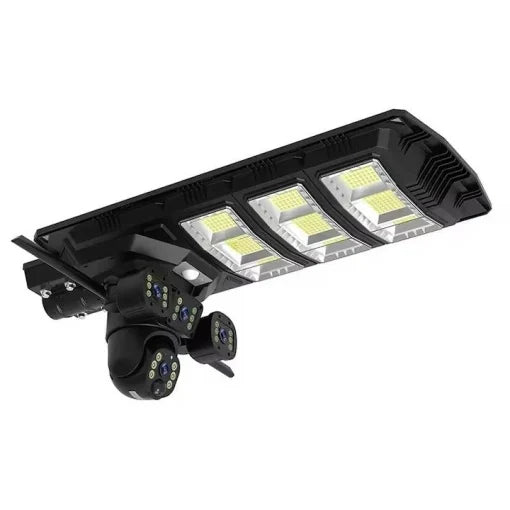 Lampă Solară cu Cameră de Supraveghere XL SIM 4G, Aplicatie Mobila, Microfon + Difuzor încorporat