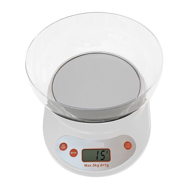 Cantar electronic de bucatarie cu bol de plastic sonashi 5kg