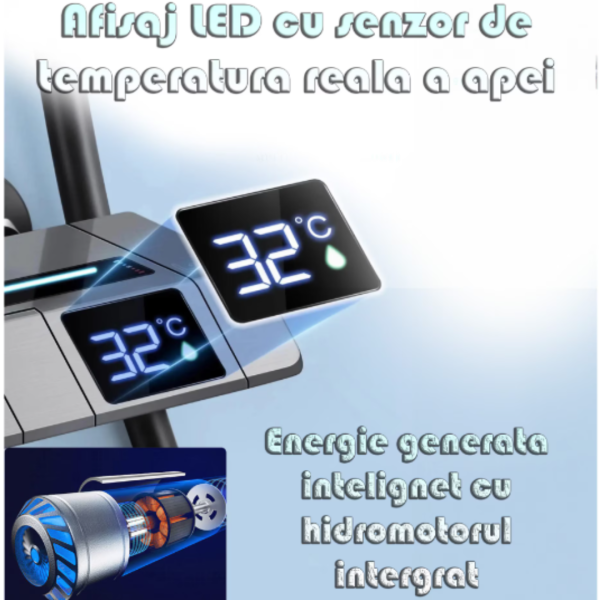 Pachet Promo Lux Bucătărie + Baie – Chiuvetă Inox Multifuncțională & Set Duș Smart cu LED