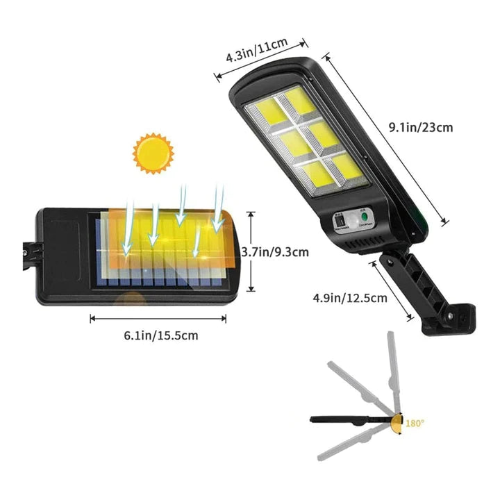 SET 2 X LAMPI CU INCARCARE SOLARA 6 CELULE, 120 LED-URI, TELECOMANDA