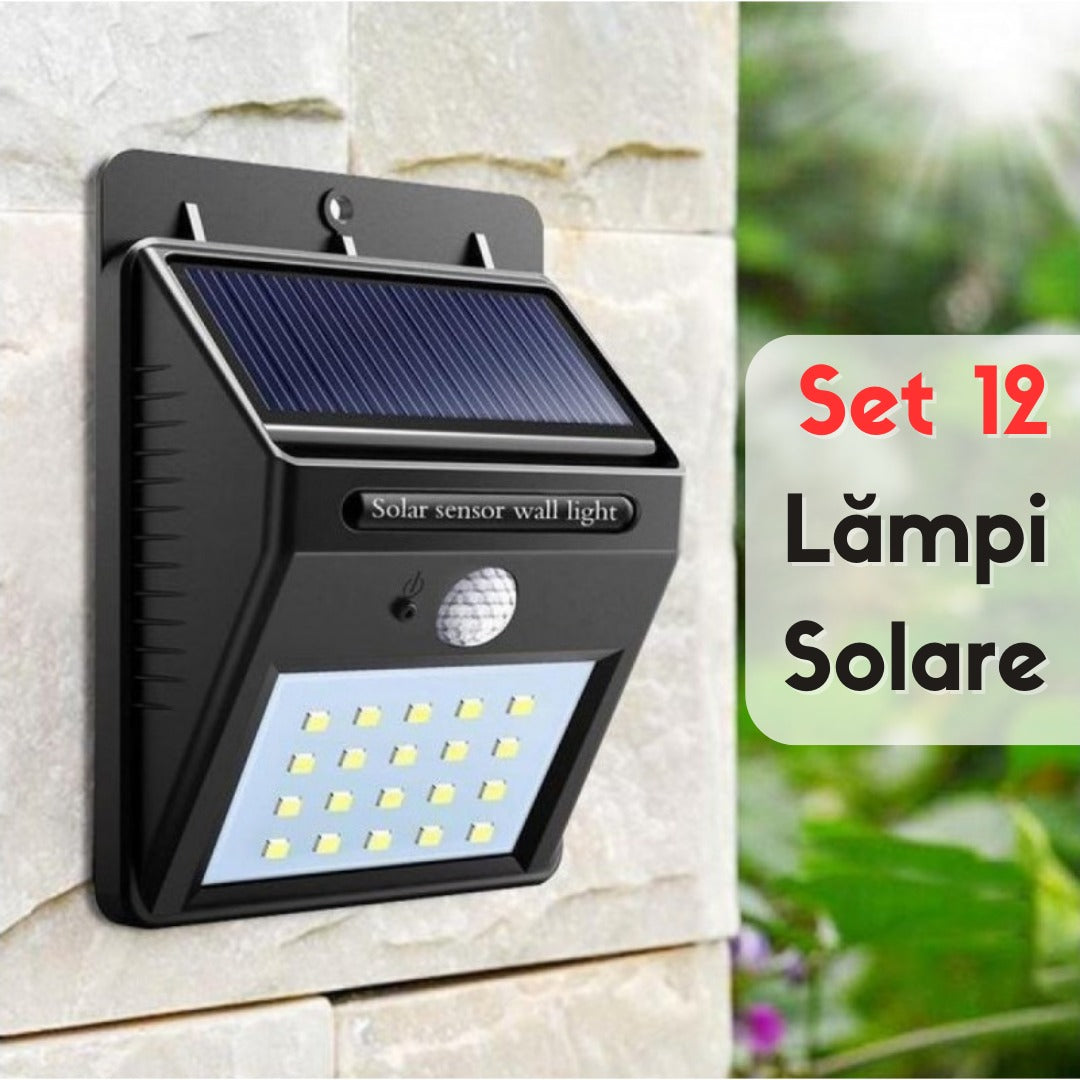 Set 12 x LAMPI solare 30 LED-URI